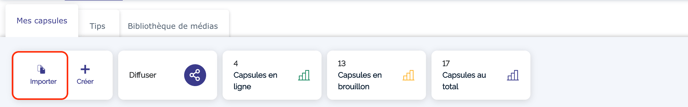 Bouton importer contenu