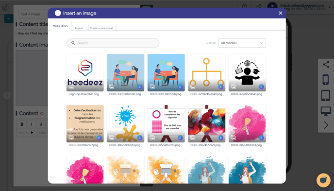 find media library